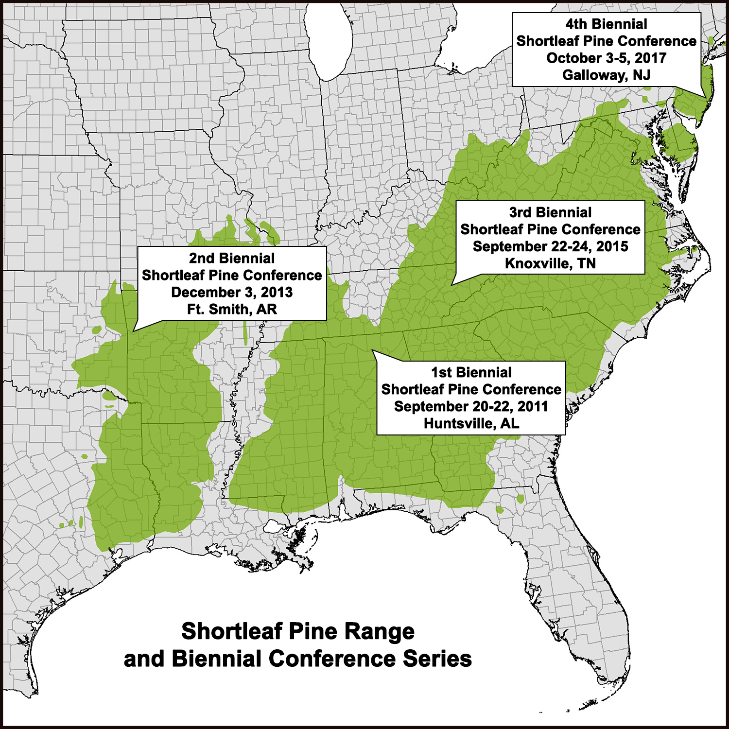 Shortleaf Conference Map